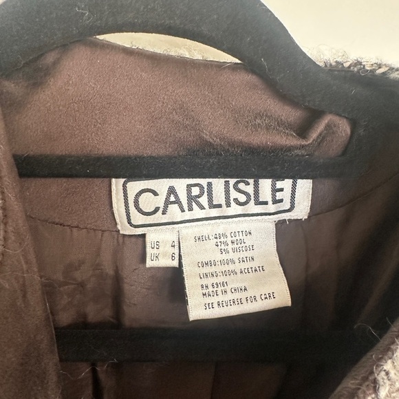 Ladies Carlisle Wool / Satin Coat - Picture 3 of 4